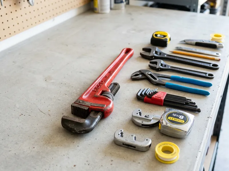 Professional plumbers in Scammon, KS equipped with top-tier tools for residential and commercial plumbing services.